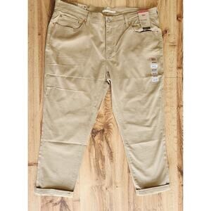 Levi's Boyfriend Jeans Womens 34x27 Beige Denim Relaxed Fit Tapered Leg Mid Rise